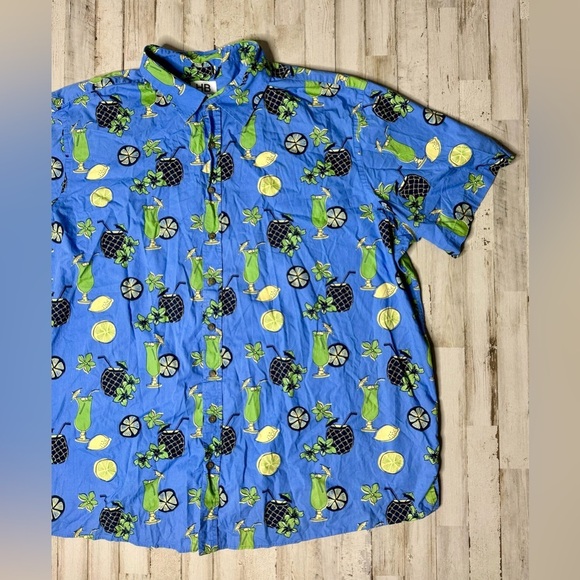 HB Sport 3XLT Men's Short Sleeve Shirt Floral Hawaiian Travel 100% Cotton - Picture 2 of 9